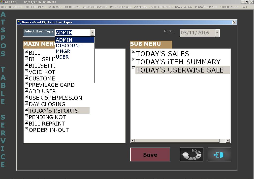 Take away and Counter Service Restaurant POS screenshot