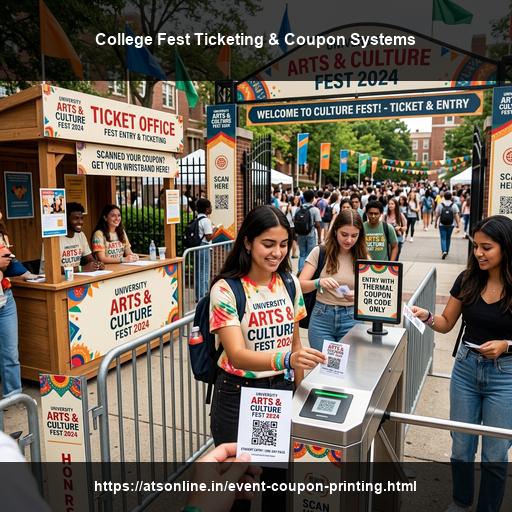 College Fest Ticketing & Coupon Printing: Stop Leakage