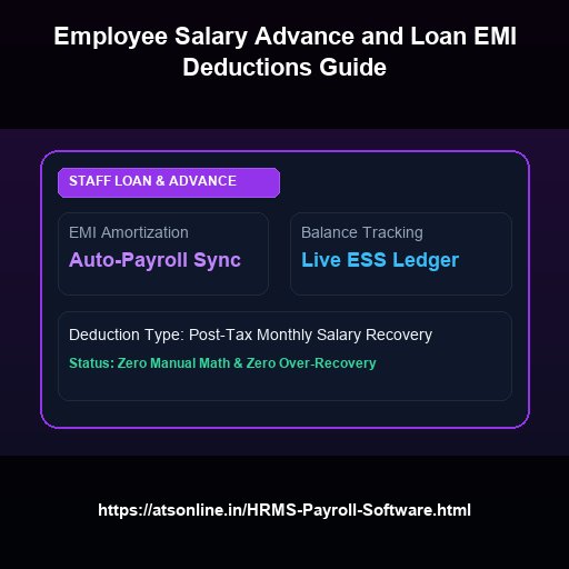 Employee Salary Advance and Loan EMI Deductions Guide