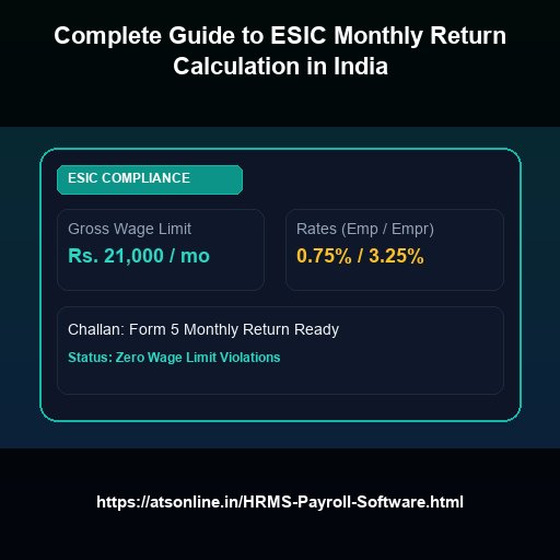 Complete Guide to ESIC Monthly Return Calculation in India