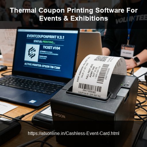 thermal coupon printed at event stall India barcode coupon management