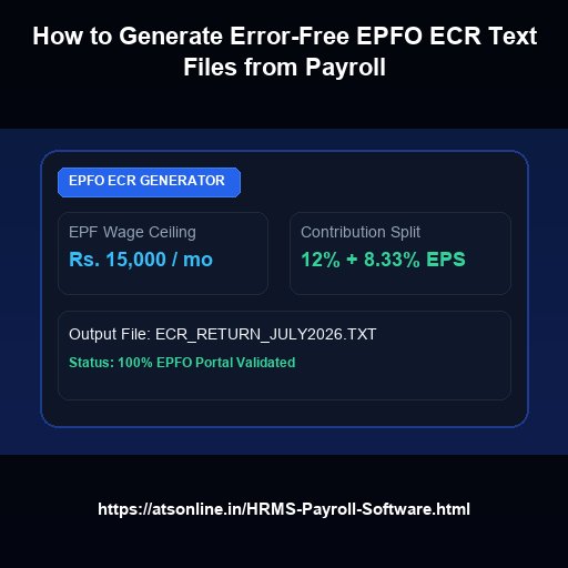 How to Generate Error-Free EPFO ECR Text Files from Payroll