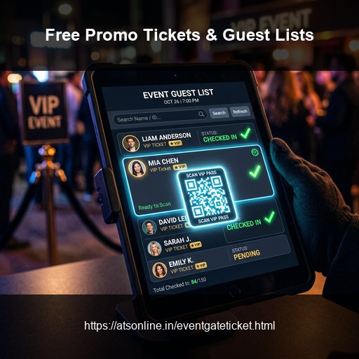 How to Create Free Promo Tickets and Guest Lists with QR Codes