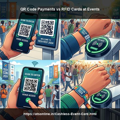 QR Code Payment vs RFID Cards at Events India