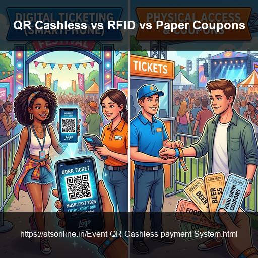 WalletQrPay vs RFID Wristbands vs Paper Coupons: Which Cashless System Wins at Indian Events?