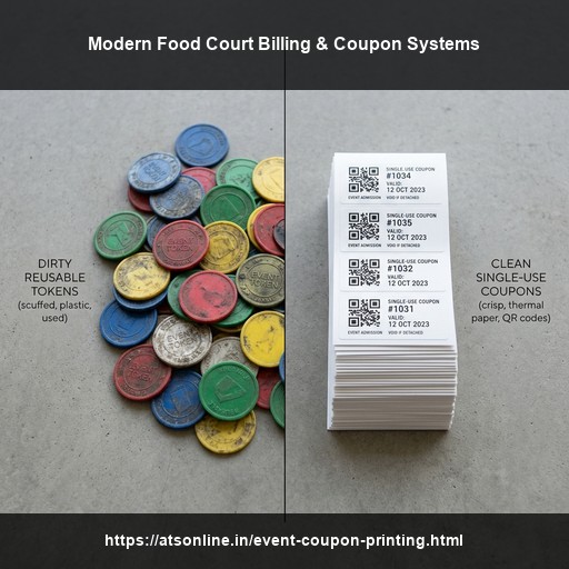 Why Thermal Printed Coupons Beat Plastic Tokens at Food Courts